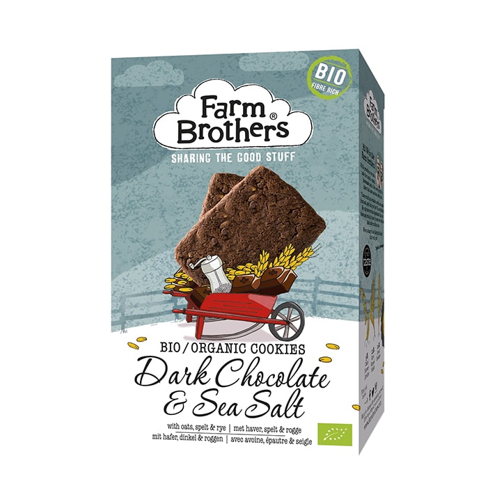 Farm Brothers Dark Chocolate & Sea Salt Cookies 150g