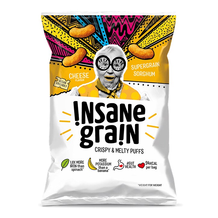 Insane Grain Vegan Cheese Sorghum Super Grain Puffs 24g