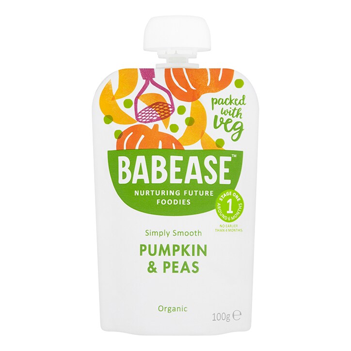 Babease Pumpkin & Peas 100g