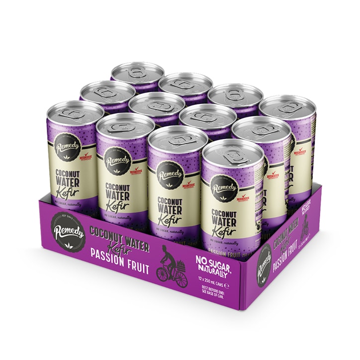 Remedy Passionfruit Coconut Water Kefir 12 x 250ml