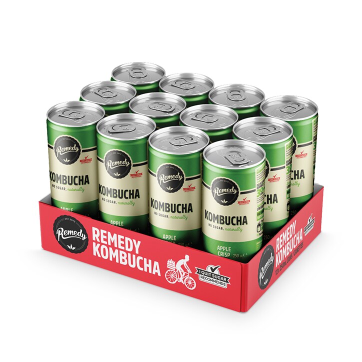 Remedy Apple Kombucha 12 x 250ml