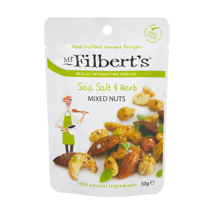 Mr Filbert's Sea Salt & Herb Mixed Nuts 50g