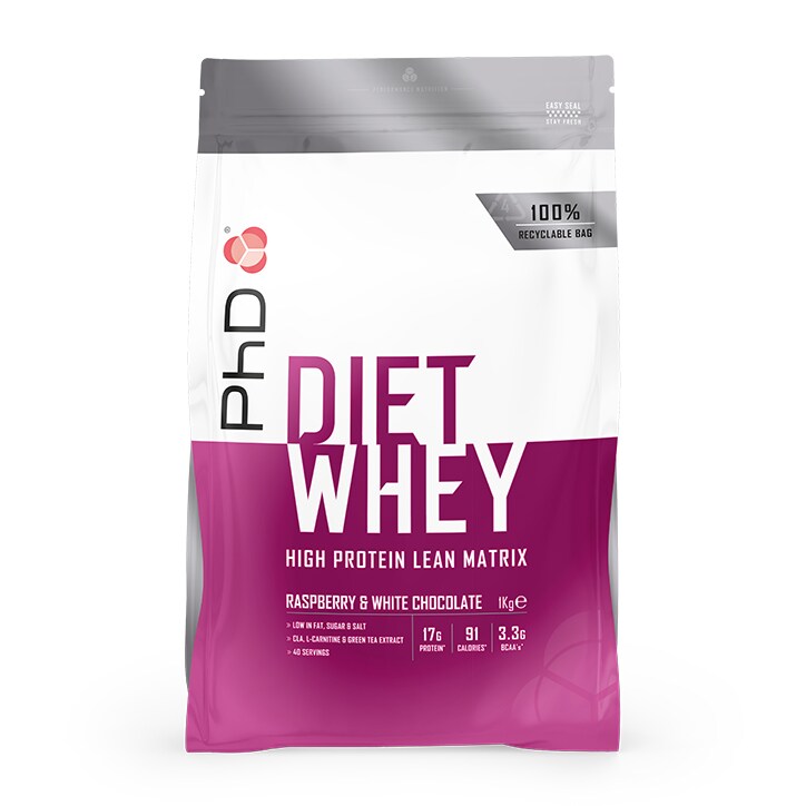 PhD Diet Whey White Chocolate & Raspberry 1000g