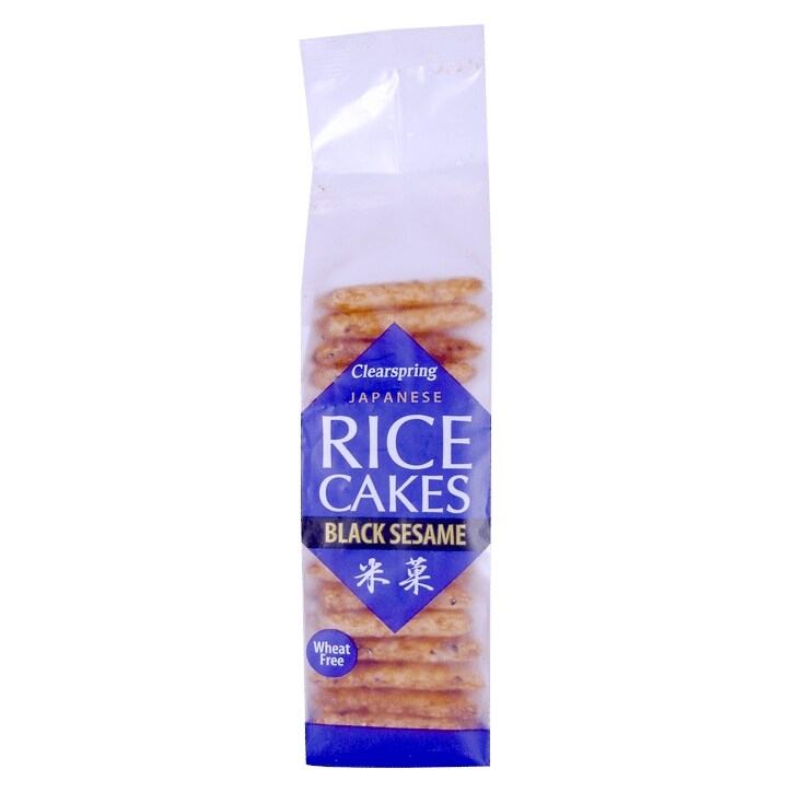 Clearspring Japanese Black Sesame Rice Cakes 150g