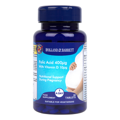 Image 1 for Folic Acid & Vitamin D3 90 Tablets