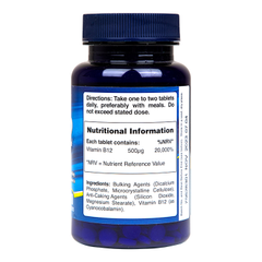Image 3 for Vitamin B12 100 Tablets 500ug