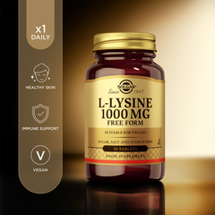 Image 2 for L-Lysine 1000mg Free Form 50 Tablets