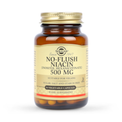 No-Flush Niacin 500mg 50 Vegi Capsules