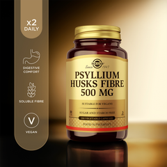 Image 2 for Psyllium Husks Fibre 500mg 200 Vegi Capsules