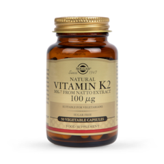 Vitamin K2 100µg 50 Vegi Capsules