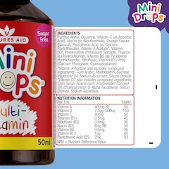 Image 2 for Nature's Aid Multi Vitamin Drops Orange 50ml