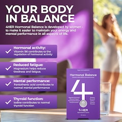 Image 3 for 4Her Hormonal Balance For Women 60 Vegan Tablets