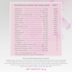 Image 3 for 4Her Hair Supplements For Women 60 Vegan Tablets