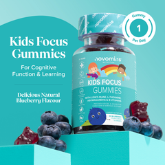 Image 3 for Blueberry-Flavoured Kids Focus 30 Gummies