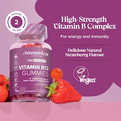 Image 5 for B12 Strawberry Flavour Vitamins 60 Gummies 30 Days Supply
