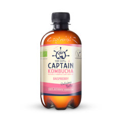 The GUTsy Captain Kombucha California Raspberry Bio-Organic Drink 400ml