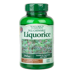 Image 1 for Good n Natural DGL Chewable Liquorice 100 Tablets 380mg