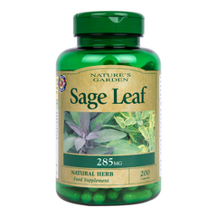 Image 1 for Natures Garden Sage Leaf 200 Capsules