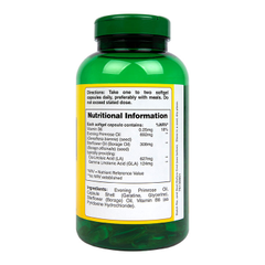 Image 3 for Evening Primrose Oil and Starflower Oil Capsules 1000mg plus Vitamin B6 180 Capsules
