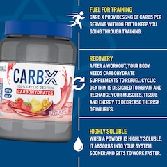 Image 2 for Carb X Highly Branched Cyclic Dextrin Carbohydrates 1.2Kg (48 Servings) - Fruit Burst