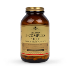 Vitamin B-Complex 100 Extra High Potency 250 Vegi Capsules