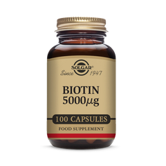 Image 1 for Biotin 5000µg 100 Vegi Capsules
