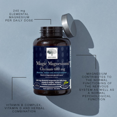 Image 4 for Magic Magnesium Glycinate 600mg 180 Tablets