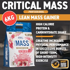 Image 3 for Critical Mass Professional - Weight Gain Protein Powder, High Calorie Weight Gainer, Lean Mass (6Kg - 40 Servings) (White Chocolate & Raspberry)
