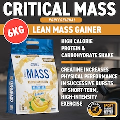 Image 2 for Critical Mass Professional - Weight Gain Protein Powder, High Calorie Weight Gainer, Lean Mass (6Kg - 40 Servings) (Banana)
