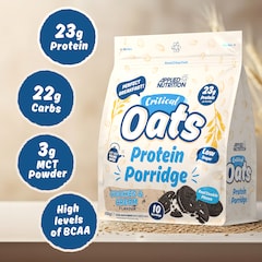 Image 3 for Critical Oats Advanced Protein Porridge - Whey Protein Powder Blend With Wholegrain Oats & Iso-Xp Protein Isolate (600G - 10 Servings) (Golden Syrup)