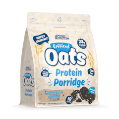 Image 1 for Critical Oats Advanced Protein Porridge - Whey Protein Powder Blend With Wholegrain Oats & Iso-Xp Protein Isolate (600G - 10 Servings) (Cookies & Cream)