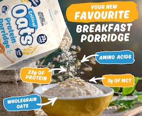 Image 3 for Critical Oats Advanced Protein Porridge - Whey Protein Powder Blend With Wholegrain Oats & Iso-Xp Protein Isolate (600G - 10 Servings) (Cookies & Cream)