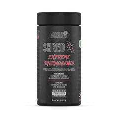 Image 1 for Shred X Fat Burner - Abe All Black Everything Fat Burner, Thermo Weight Management (90 Capsules - 30 Servings)