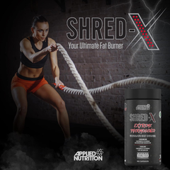 Image 3 for Shred X Fat Burner - Abe All Black Everything Fat Burner, Thermo Weight Management (90 Capsules - 30 Servings)