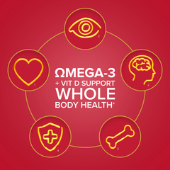 Image 2 for Omega-3 Fish Oil Max Strength With Vitamin D 30 Capsules