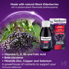 Image 3 for Extra Defence Black Elderberry Liquid 120ml