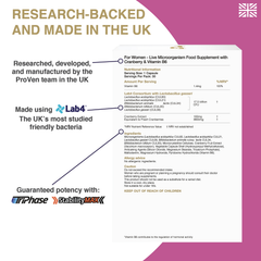 Image 3 for Pro-ven Biotics Women’s Lactobacillus With Cranberry 30 Capsules