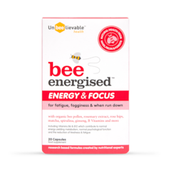 Bee Energised Energy and Focus 20 Capsules