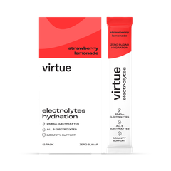 Image 1 for Virtue Electrolytes Hydration - Strawberry Lemonade 12 Sachets