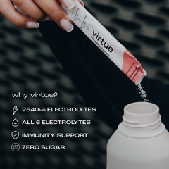 Image 3 for Virtue Electrolytes Hydration - Strawberry Lemonade 12 Sachets