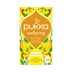 Image 2 for Wellbeing Lemon, Ginger & Manuka Honey Tea 20 Sachets