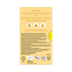 Image 3 for Wellbeing Lemon, Ginger & Manuka Honey Tea 20 Sachets