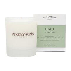 AromaWorks Lemongrass & Bergamot Candle 220g