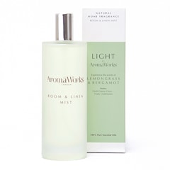 AromaWorks Lemongrass & Bergamot Room & Linen Mist 100ml