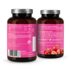 Image 2 for Hair Skin And Nail Strong Strawberry Flavour 60 Gummies