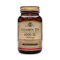 Image 1 for Vitamin D3 4000IU 120 Vegetable Capsules