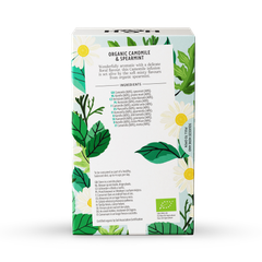 Image 2 for Organic Camomile & Spearmint 20 Tea Bags