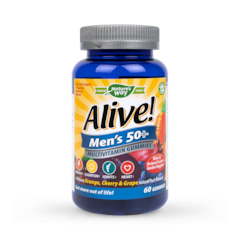 Image 1 for Alive! Men’s Ultra 50+ Multi Vitamin & Mineral 60 Gummies