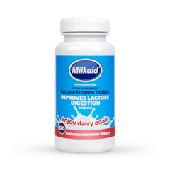 Image 1 for Lactase Enzyme Tablets Raspberry Flavour 120 Tablets