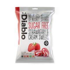 Sugar Free Strawberry & Cream Sweets 75g